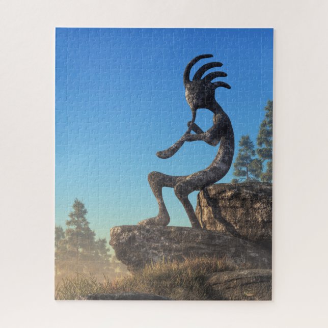Kokopelli Statue Jigsaw Puzzle (Vertical)