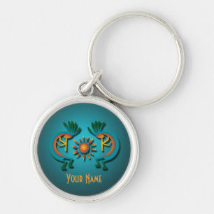Kokopelli Sun Custom Key Chain