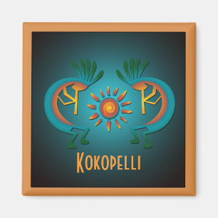 Kokopelli Sun Template Magnet
