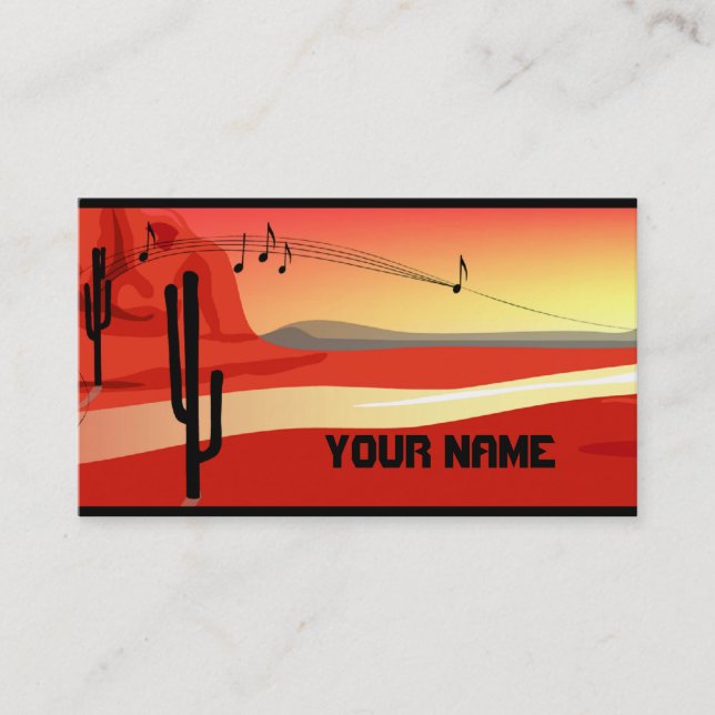 Kokopelli Sunset Business Card (Front)