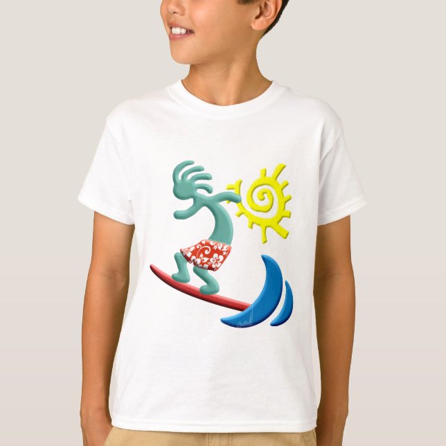 Kokopelli Surfing T-Shirt (Front)