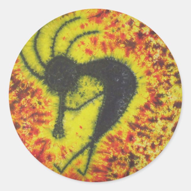Kokopelli Tie Dye Sticker (Front)