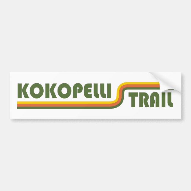 Kokopelli Trail Bumper Sticker (Front)