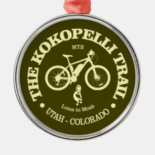 Kokopelli Trail (MTB) Metal Ornament
