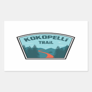 Kokopelli Trail Rectangular Sticker