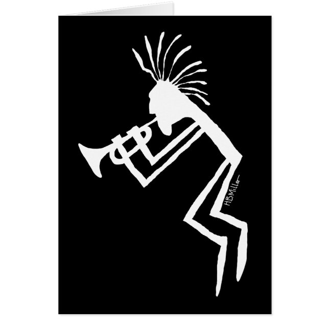 Kokopelli Trumpet Player Petroglyph (Front)