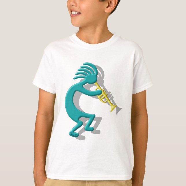 Kokopelli Trumpet T-Shirt (Front)