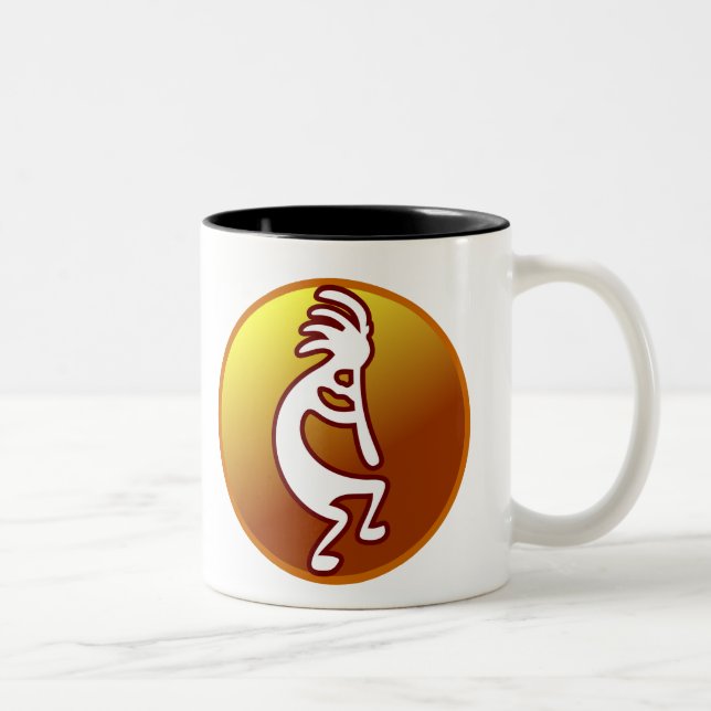 Kokopelli Two-Tone Coffee Mug (Right)