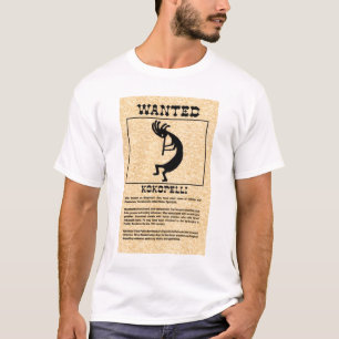 Kokopelli Wanted Tshirt