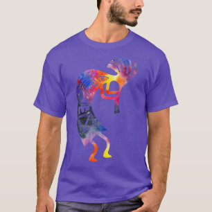 Kokopelli Watercolor Native American  T-Shirt
