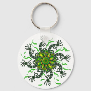 Kokopelli Wheel Keychain