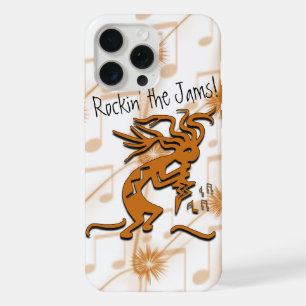 Kokopelli With Musical Notes Artwork iPhone Case