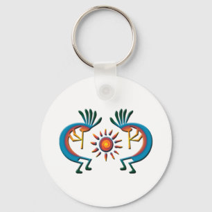 Kokopelli with Sun Southwest Key Chain