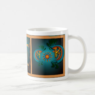 Kokopelli with Sun Southwest Template Mug