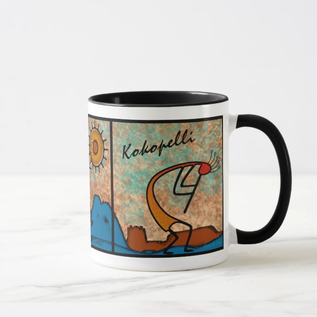 Kokopelli x 3 mug (Right)