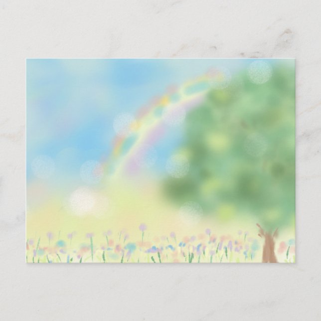 Kokoro no Rakuen Postcard (Front)