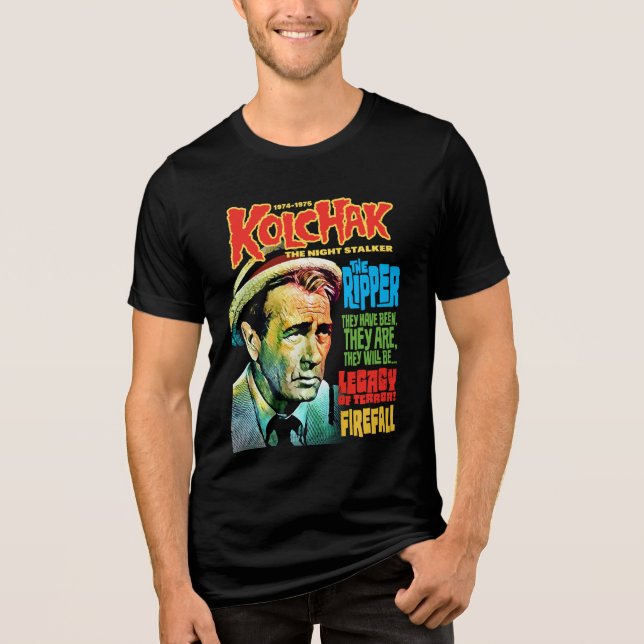 Kolchak The Night Stalker, style 3 by HomeStudio Tri-Blend Shirt (Front)