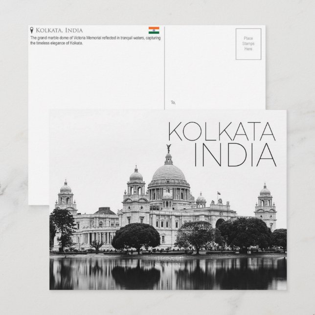 Kolkata, India Travel Postcard (Front/Back)