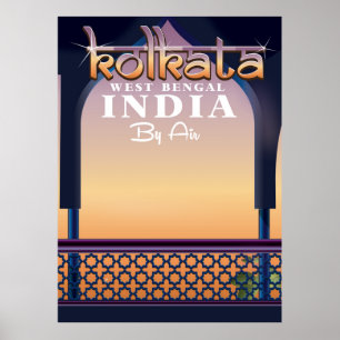 Kolkata - West Bengal India vacation poster