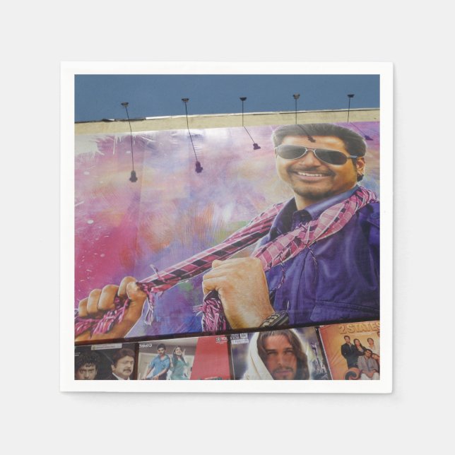 Kollywood Movie Star Napkins (Front)