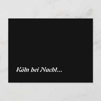 Köln bei Nacht Postcard