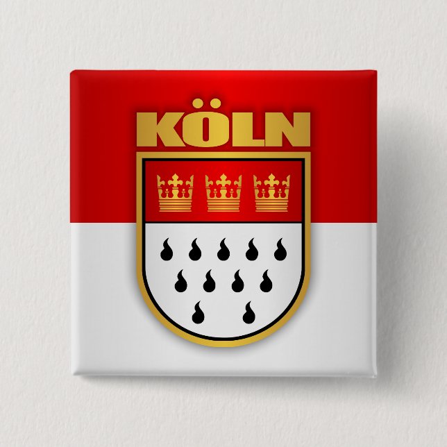 Koln (Cologne) 15 Cm Square Badge (Front)