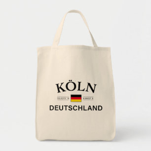 Koln (Cologne) Deutschland Coordinates German Tote Bag