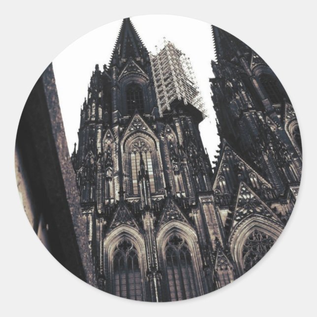 Kölner Dom Classic Round Sticker (Front)