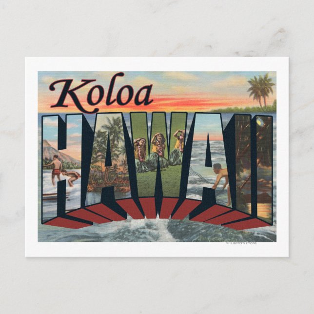 Koloa, HawaiiLarge Letter ScenesKoloa, HI Postcard (Front)