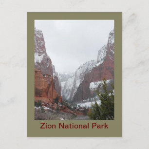 Kolob Canyons after a Late Winter Storm Postcard