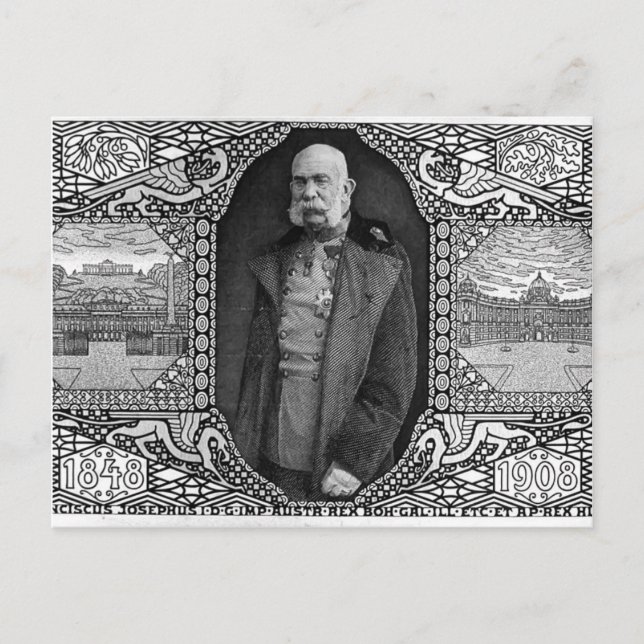 Koloman Moser- Postcard with Emperor Franz Josef (Front)