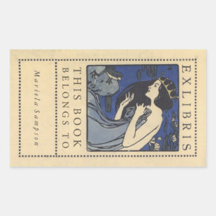 Koloman Moser Princess and Frog Book Labels