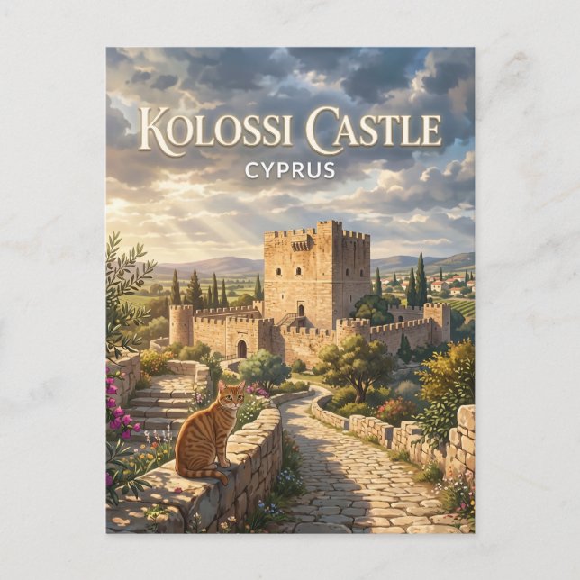 Kolossi Castle, Kolossi Cyprus Postcard (Front)