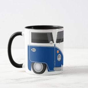 Kombi Blue Marino Retro - Vintage E van Mug