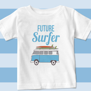 Kombi retro Surf theme Baby T-Shirt