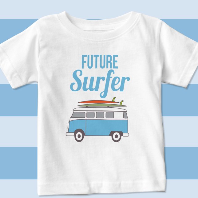 Kombi retro Surf theme Baby T-Shirt (Creator Uploaded)