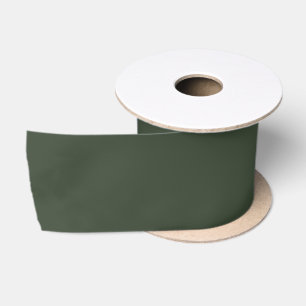 Kombu Green Solid Color Satin Ribbon