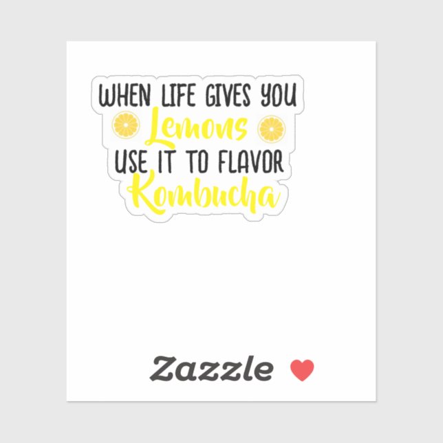 KombuchaLemons-Vinyl Sticker (Sheet)