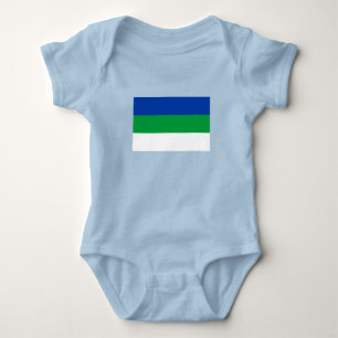 Komi Republic Flag Baby Bodysuit