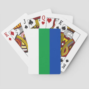 Komi Republic Flag Playing Cards