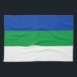 Komi Republic Flag Tea Towel<br><div class="desc">Patriotic flag of Komi Republic.</div>