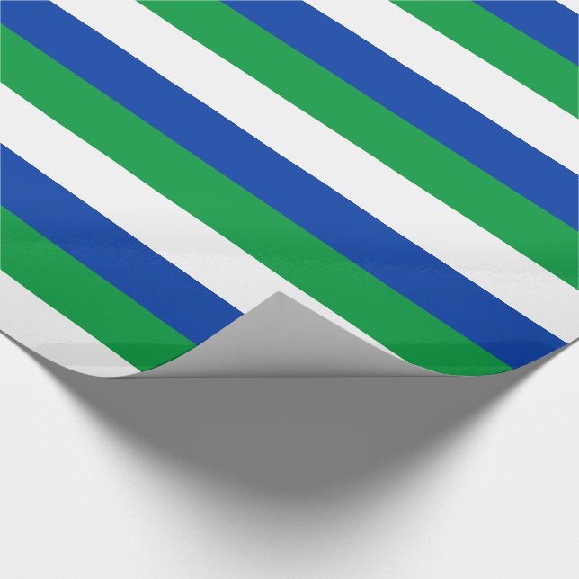 Komi Republic Flag Wrapping Paper (Corner)