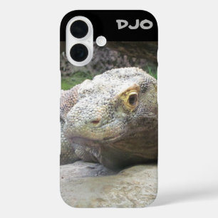 Komodo Dragon Face iPhone 16 Case