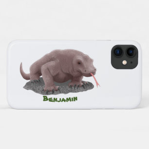 Komodo dragon illustration iPhone 11 case