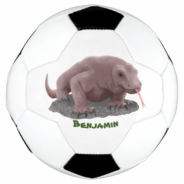 Komodo dragon illustration  soccer ball (Front)