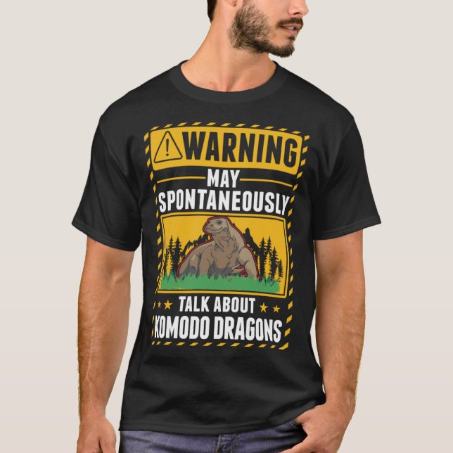 Komodo Dragon Komodo Monitor Lizard T-Shirt (Front)