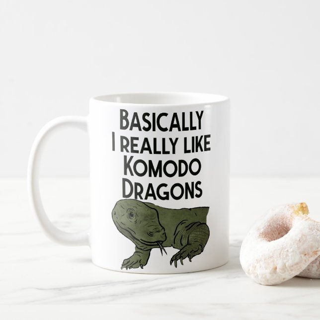 Komodo Dragon Lover Mug (With Donut)