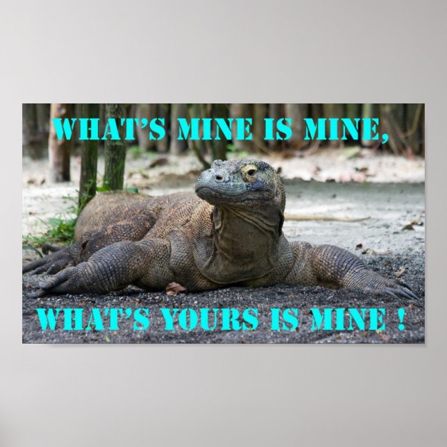 Komodo Dragon Poster (Front)