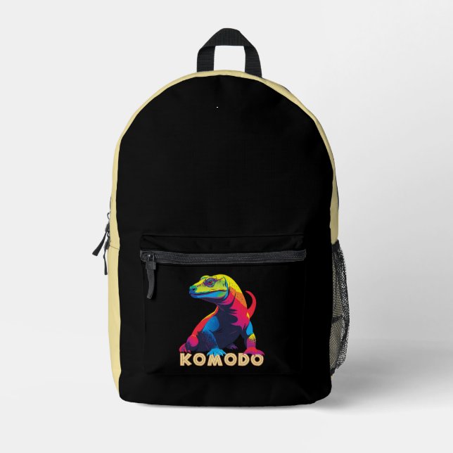 Komodo Dragon Printed Backpack (Front)