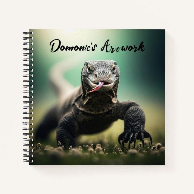 Komodo Dragon Sketchbook  Notebook (Front)